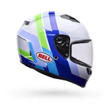 Casco Moto Calle Qualifier Vibe Azul/Blanco Certificado QR Bell