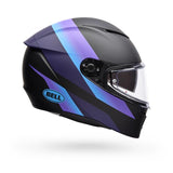 Casco Moto Calle Lithium Passion Negro/Azul Certificado QR Bell