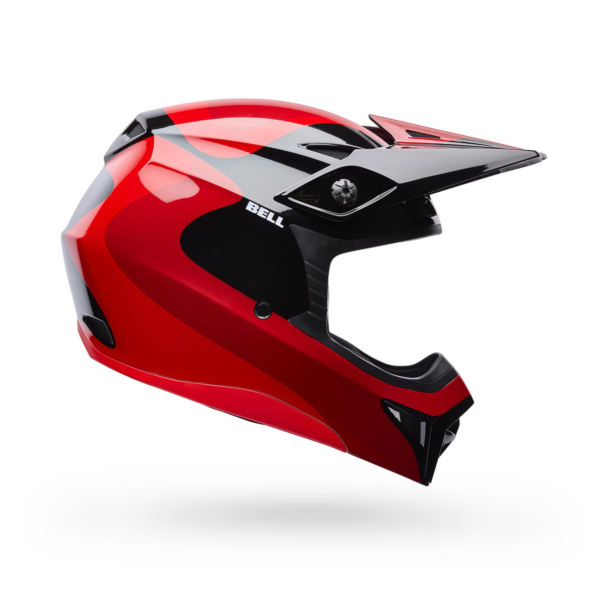 Casco Moto MX-10 Rojo/Negro Certificado QR Bell