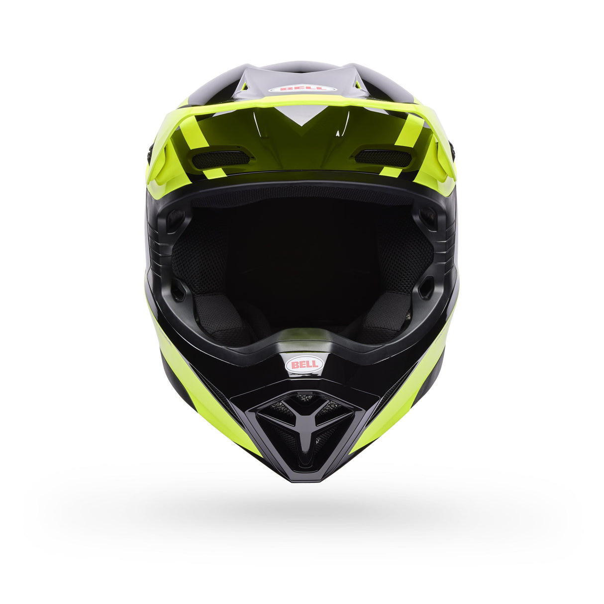 Casco Moto MX-10 Amarillo/Negro Certificado QR Bell