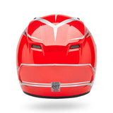 Casco Moto Calle Qualifier Conduit Rojo/Plateado Certificado QR Bell