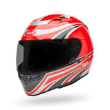 Casco Moto Calle Qualifier Conduit Rojo/Plateado Certificado QR Bell