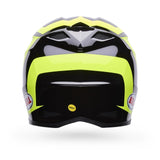 Casco Moto MX-10 Amarillo/Negro Certificado QR Bell