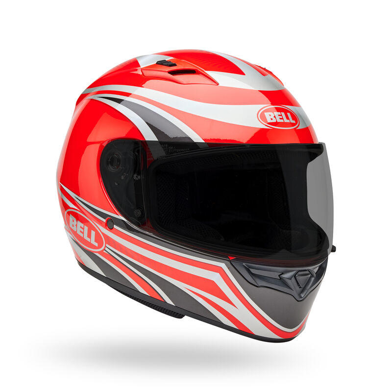 Casco Moto Calle Qualifier Conduit Rojo/Plateado Certificado QR Bell