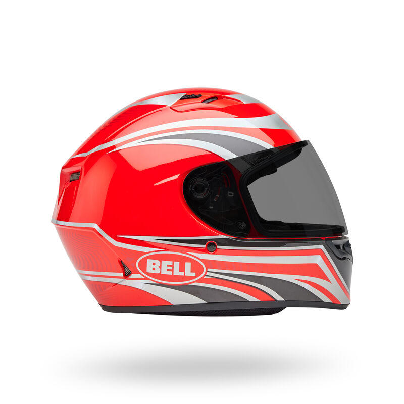 Casco Moto Calle Qualifier Conduit Rojo/Plateado Certificado QR Bell