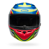 Casco Moto Calle Qualifier Azul Certificado QR Bell