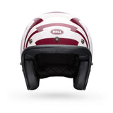 Casco Moto Calle Custom 500 Slap Rojo/Blanco Certificado QR Bell