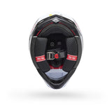Casco Moto Spherical Moto-10 Blanco/Negro Certificado QR Bell