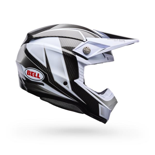Casco Moto Spherical Moto-10 Blanco/Negro Certificado QR Bell