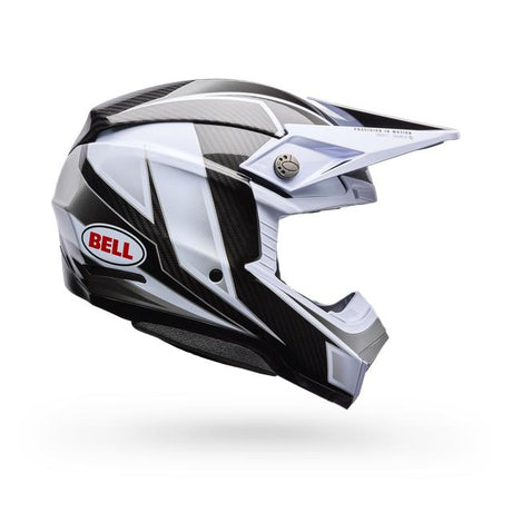 Casco Moto Spherical Moto-10 Blanco/Negro Certificado QR Bell