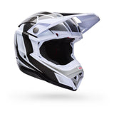 Casco Moto Spherical Moto-10 Blanco/Negro Certificado QR Bell