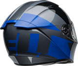Casco Moto Calle Lithium Shear Negro/Azul Certificado QR Bell