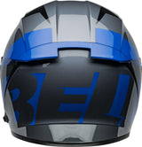 Casco Moto Calle Lithium Shear Negro/Azul Certificado QR Bell