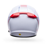 Casco Moto Calle Lithium Mips Bash Blanco/Azul Certificado QR Bell
