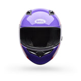 Casco Moto Calle Qualifier Chasm Morado Certificado QR Bell
