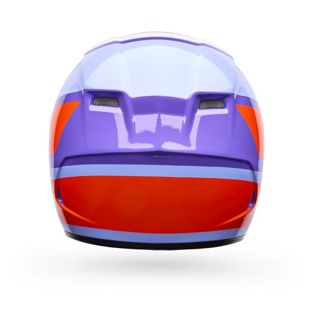 Casco Moto Calle Qualifier Chasm Morado Certificado QR Bell