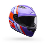 Casco Moto Calle Qualifier Chasm Morado Certificado QR Bell