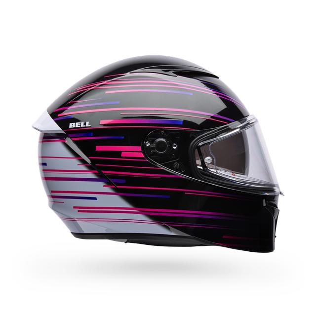 Casco Moto Calle Lithium Velo Negro/Blanco Certificado QR Bell