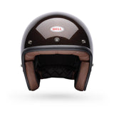 Casco Moto Calle Custom 500 Flake Café Certificado QR Bell