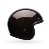 Casco Moto Calle Custom 500 Flake Café Certificado QR Bell