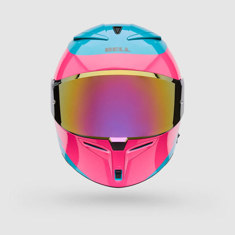 Casco Moto Calle Lithium Mips Plus Fluid Azul/Rosado Bell