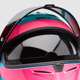 Casco Moto Calle Lithium Mips Plus Fluid Azul/Rosado Bell