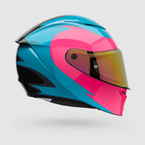 Casco Moto Calle Lithium Mips Plus Fluid Azul/Rosado Bell