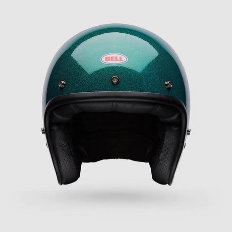 Casco Moto Calle Custom 500 Flake Verde Bell