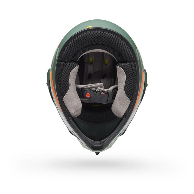 Casco Moto Calle MX-9 ADV Verde Certificado QR Bell