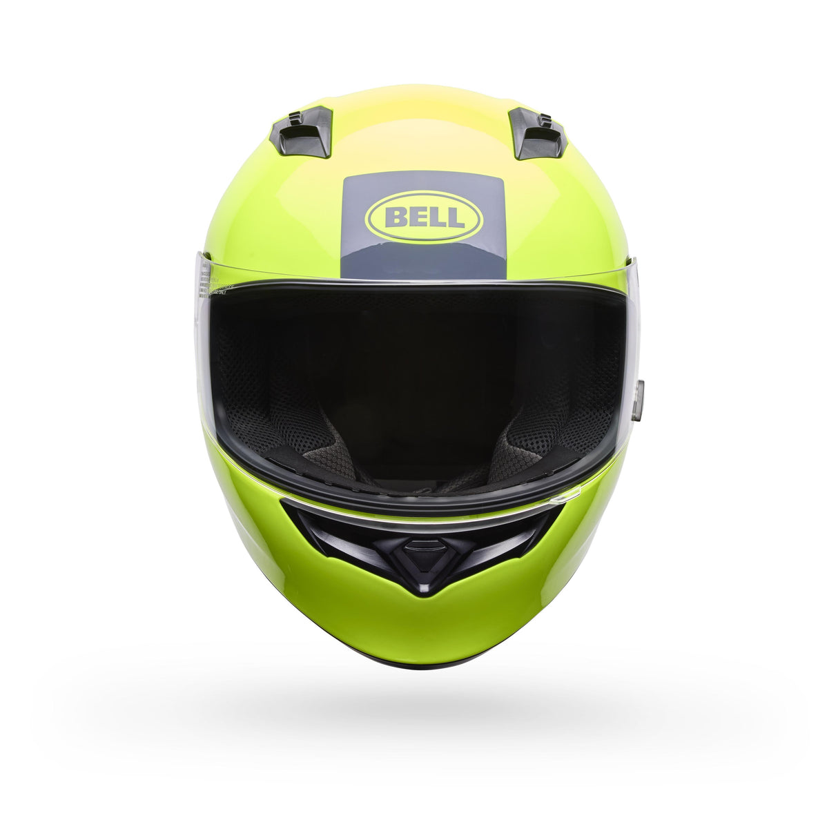 Casco Moto Calle Qualifier Clip Amarillo Certificado QR Bell