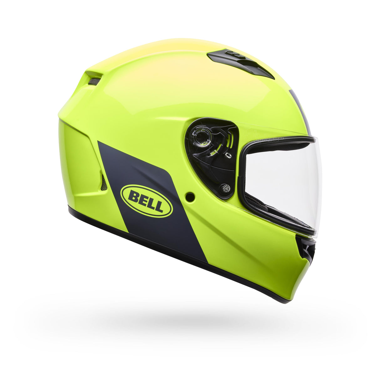 Casco Moto Calle Qualifier Clip Amarillo Certificado QR Bell