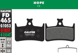Pastillas Galfer Hope E4