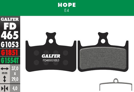 Pastillas Galfer Hope E4