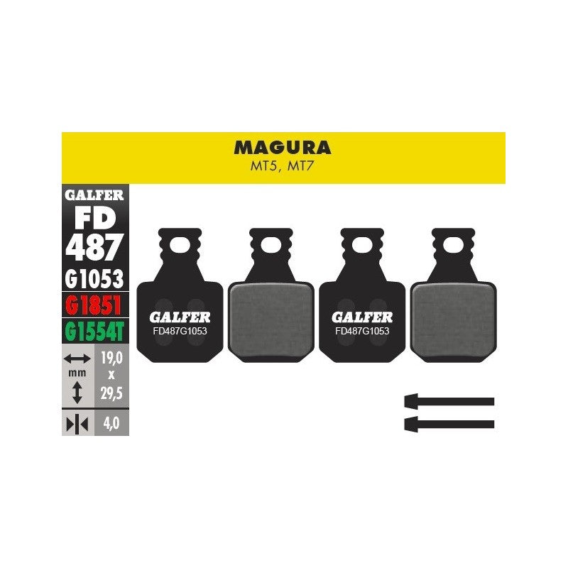 Pastillas Galfer Magura Mt5/7