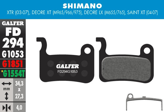 Pastillas Galfer Shimano M965/966/975/655/765/775