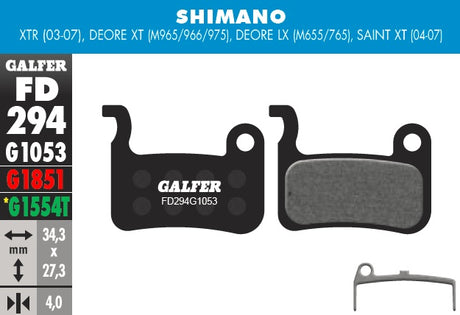 Pastillas Galfer Shimano M965/966/975/655/765/775
