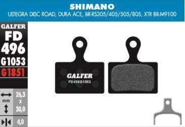 Pastillas Galfer Shimano Ultegra, Dura-Ace, Rs305/405/505/805, Xtr M9100 (Standard)
