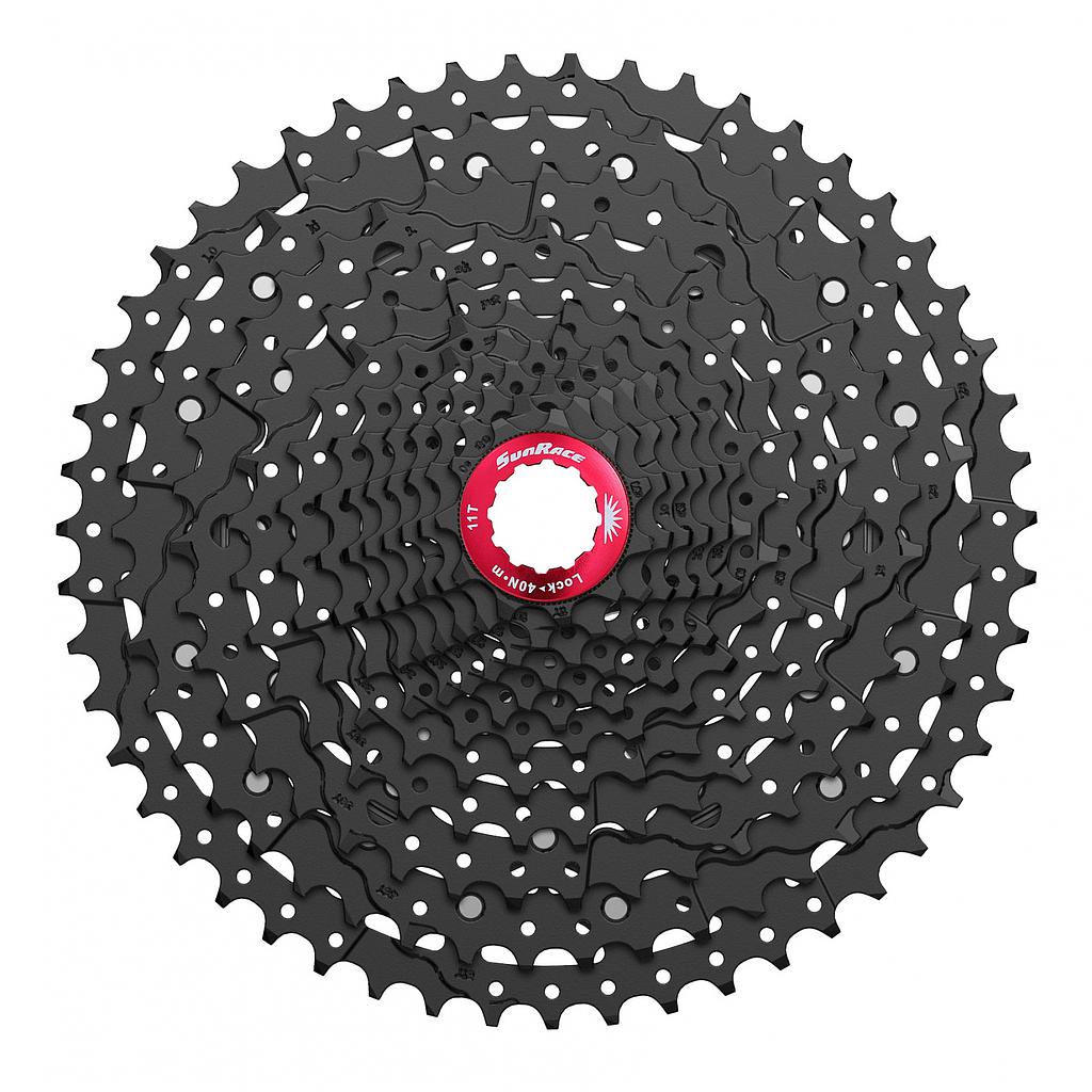 Piñon Sunrace Mz800 12V 11-51T Negro