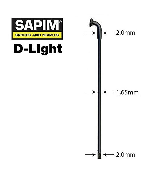 Rayo Sapim D-Light Negro Straight-Pull