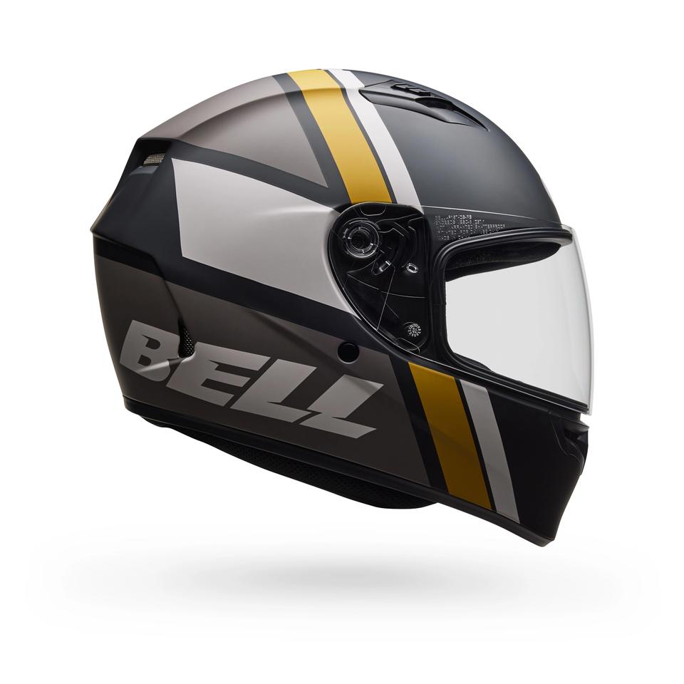Casco Moto Calle Qualifier Chasm Negro Dorado Certificado QR Bell