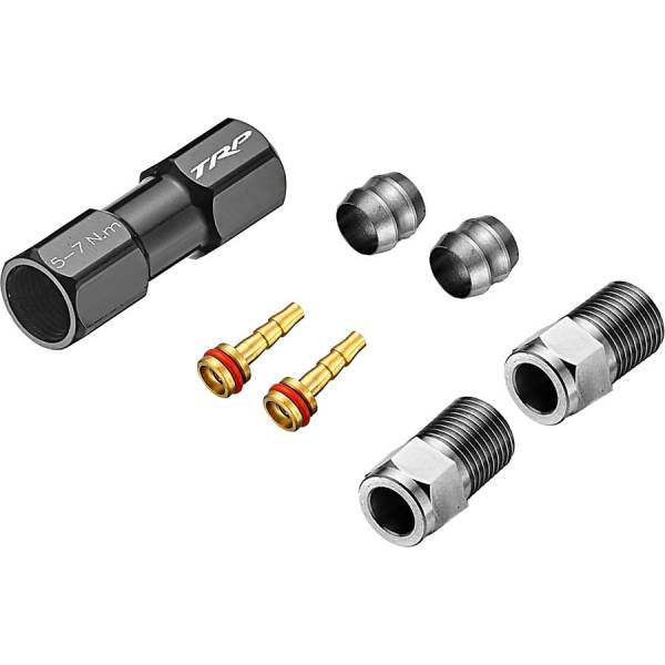 Trp 5.5mm Hose Coupler With Olives (2), Barbs (2), And Compression Nuts (2)