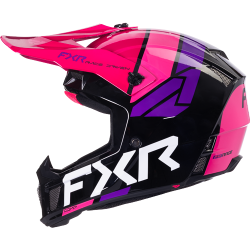 Casco FXR Clutch Comp Mx Black/Razz