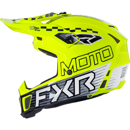 Casco FXR Clutch Race Div Mx Hivis