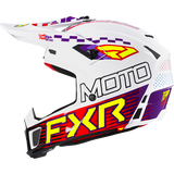 Casco FXR Clutch Race Div Mx White/Purple/Red