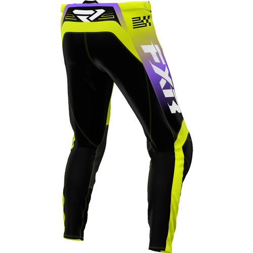 Pantalón FXR Youth Clutch 26 Hivis/Black/Purple