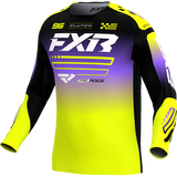 Jersey FXR Youth Clutch 26 Hivis/Black/Purple