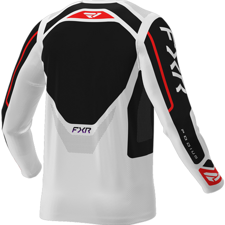 Jersey FXR Podium Relay 26 White/Black/Red