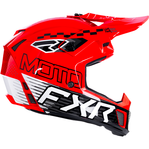 Casco FXR Clutch Race Div Mx Red