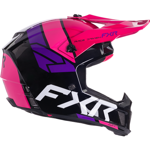 Casco FXR Clutch Comp Mx Black/Razz
