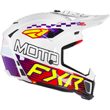 Casco FXR Clutch Race Div Mx White/Purple/Red
